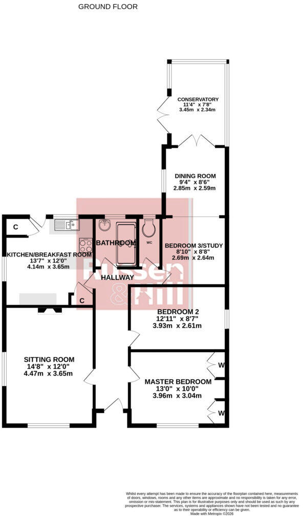 Rossons Road, Taverham floorplan