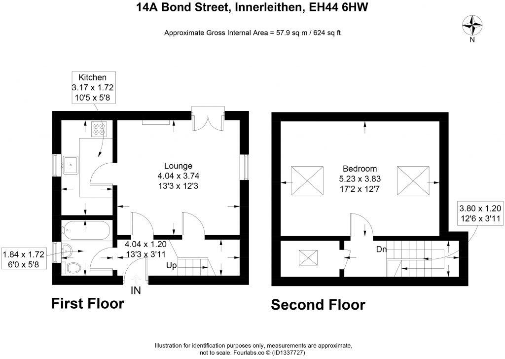 14A Bond Street, Innerleithen, EH44 6HW floorplan