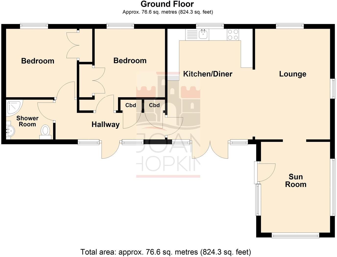 Hafoty, Plas Newydd Farm, Llangoed floorplan