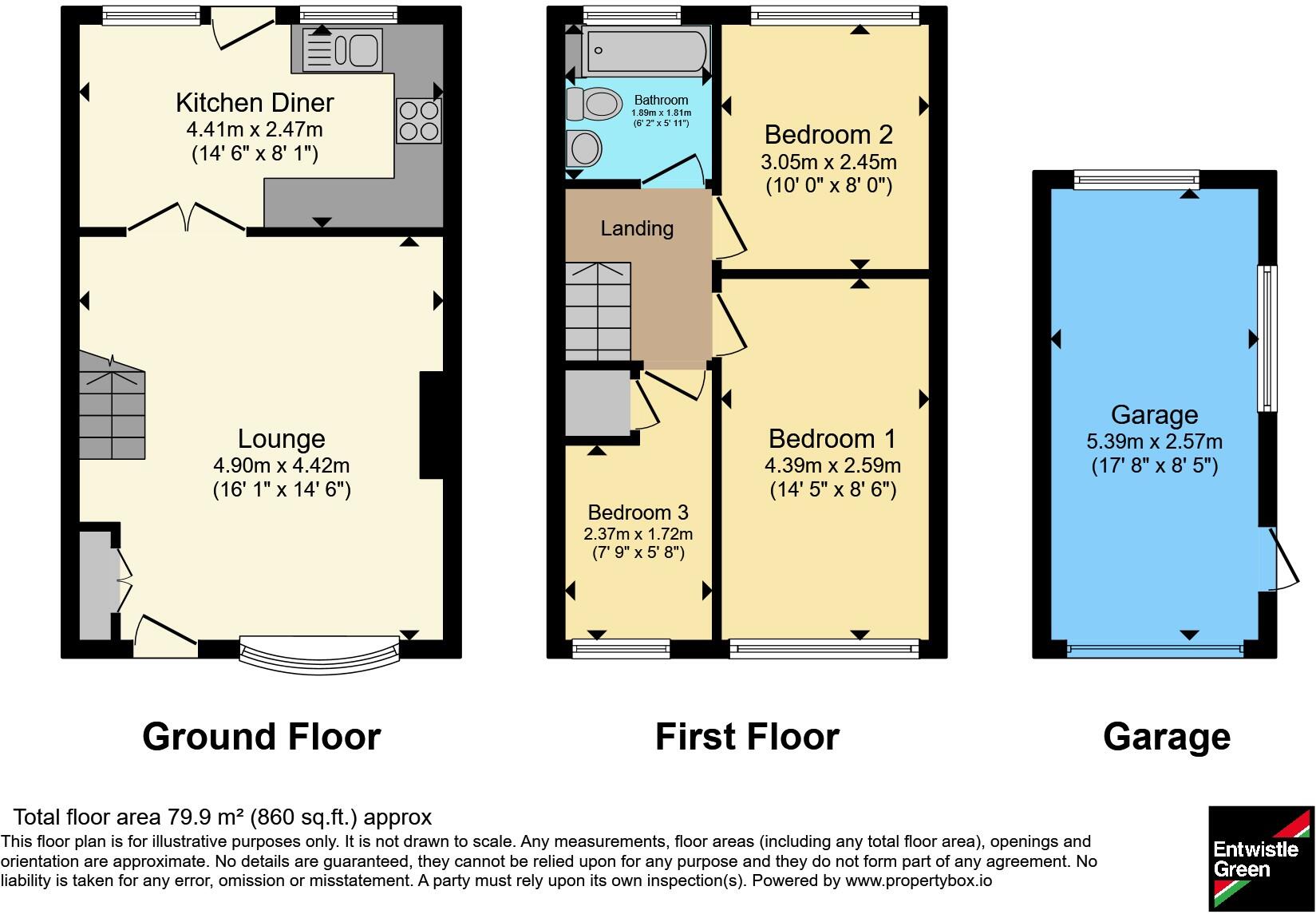 Pendle Road, Leyland, Lancashire, PR25 floorplan