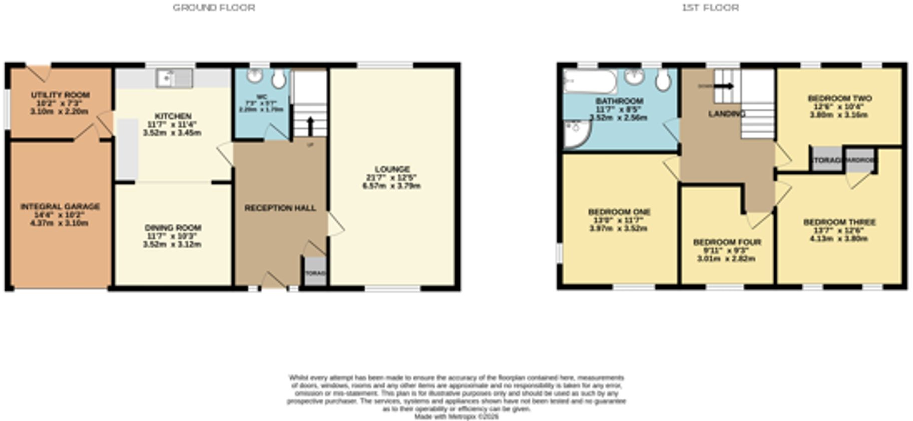 York Avenue, Culcheth, WA3 floorplan