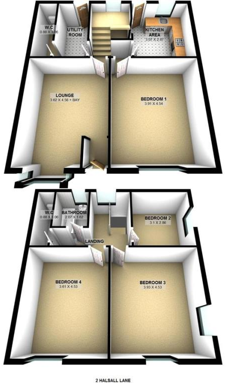 Halsall Lane, Ormskirk floorplan