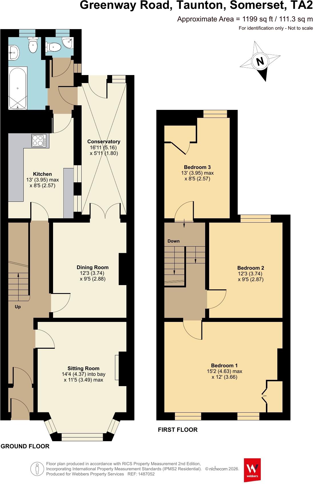 Greenway Road, Taunton, Somerset, TA2 floorplan