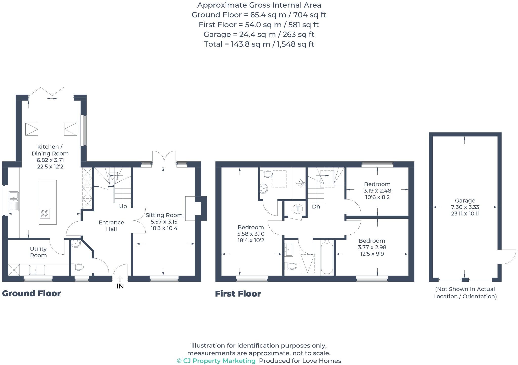 Robinson Grove, Meppershall, SG17 5QR floorplan