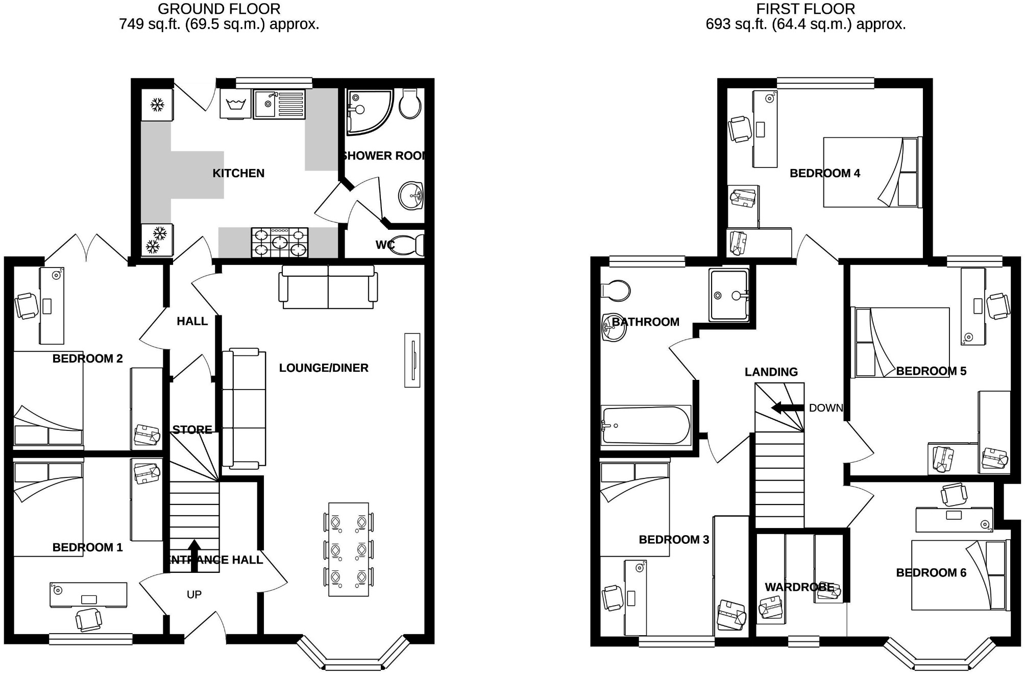 Available NOW - 6 Rooms Windsor Avenue floorplan