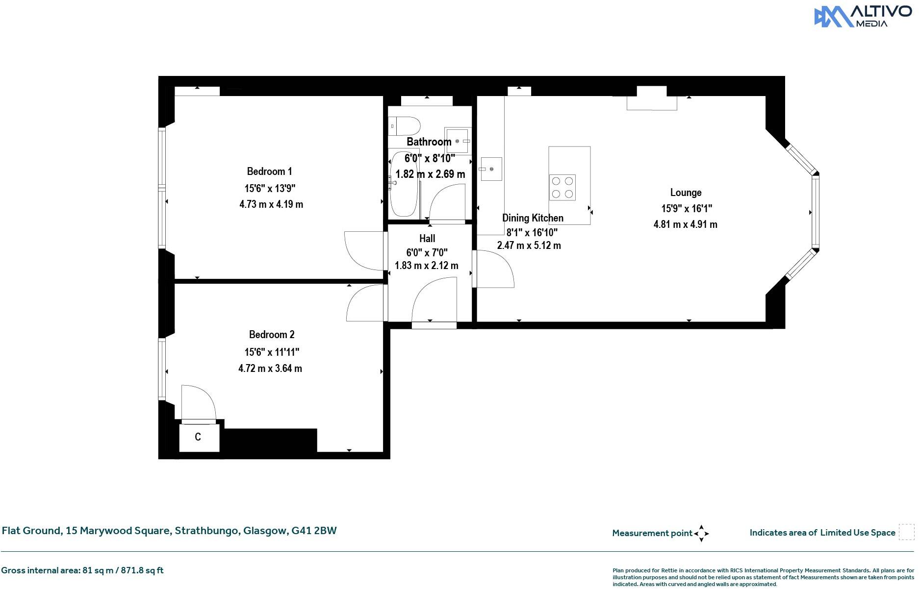 Marywood Square, Strathbungo, Glasgow floorplan