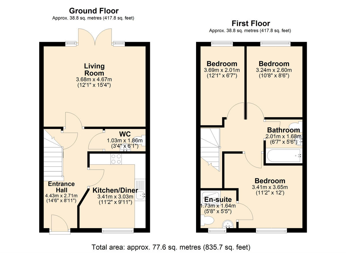The Waggonway, Broseley, TF12 floorplan