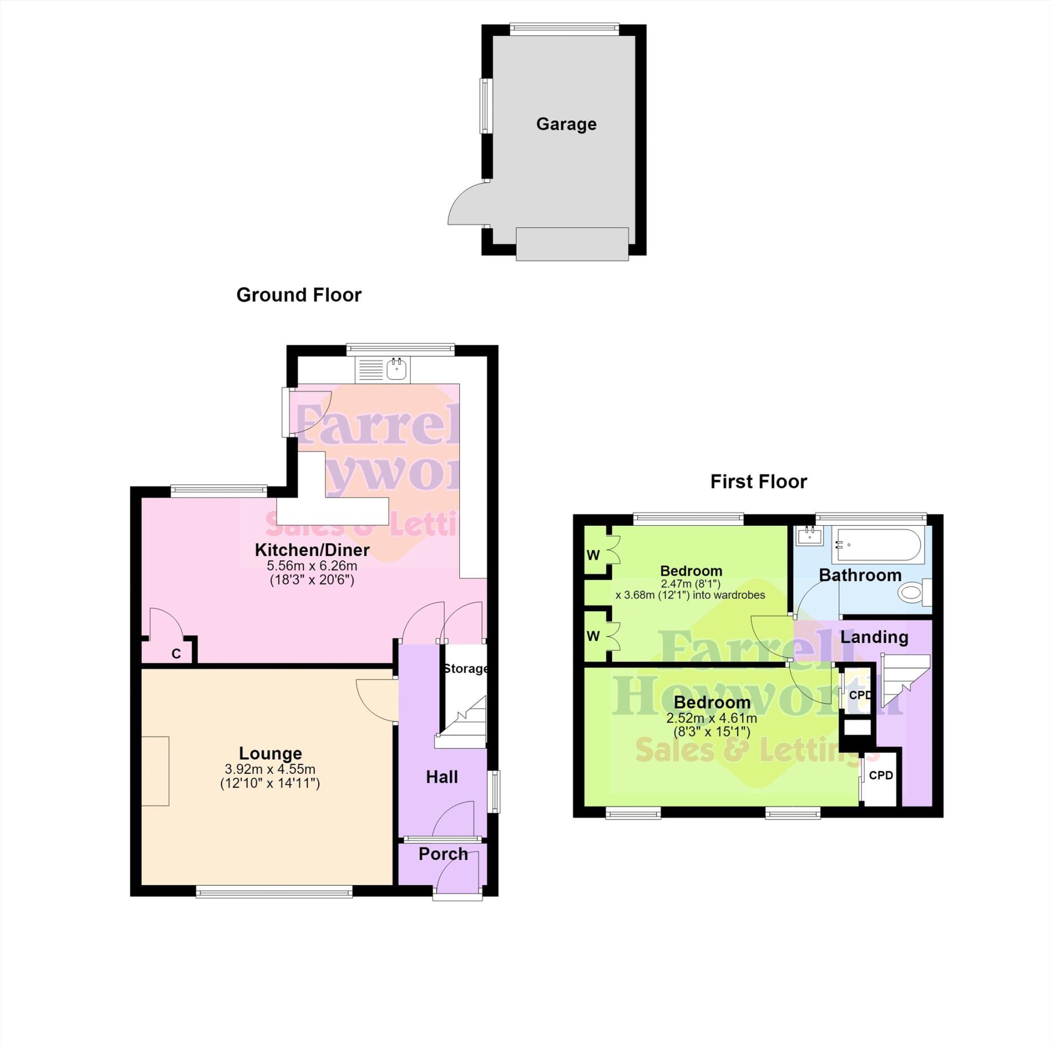 Bleasdale Avenue, Staining, Blackpool floorplan