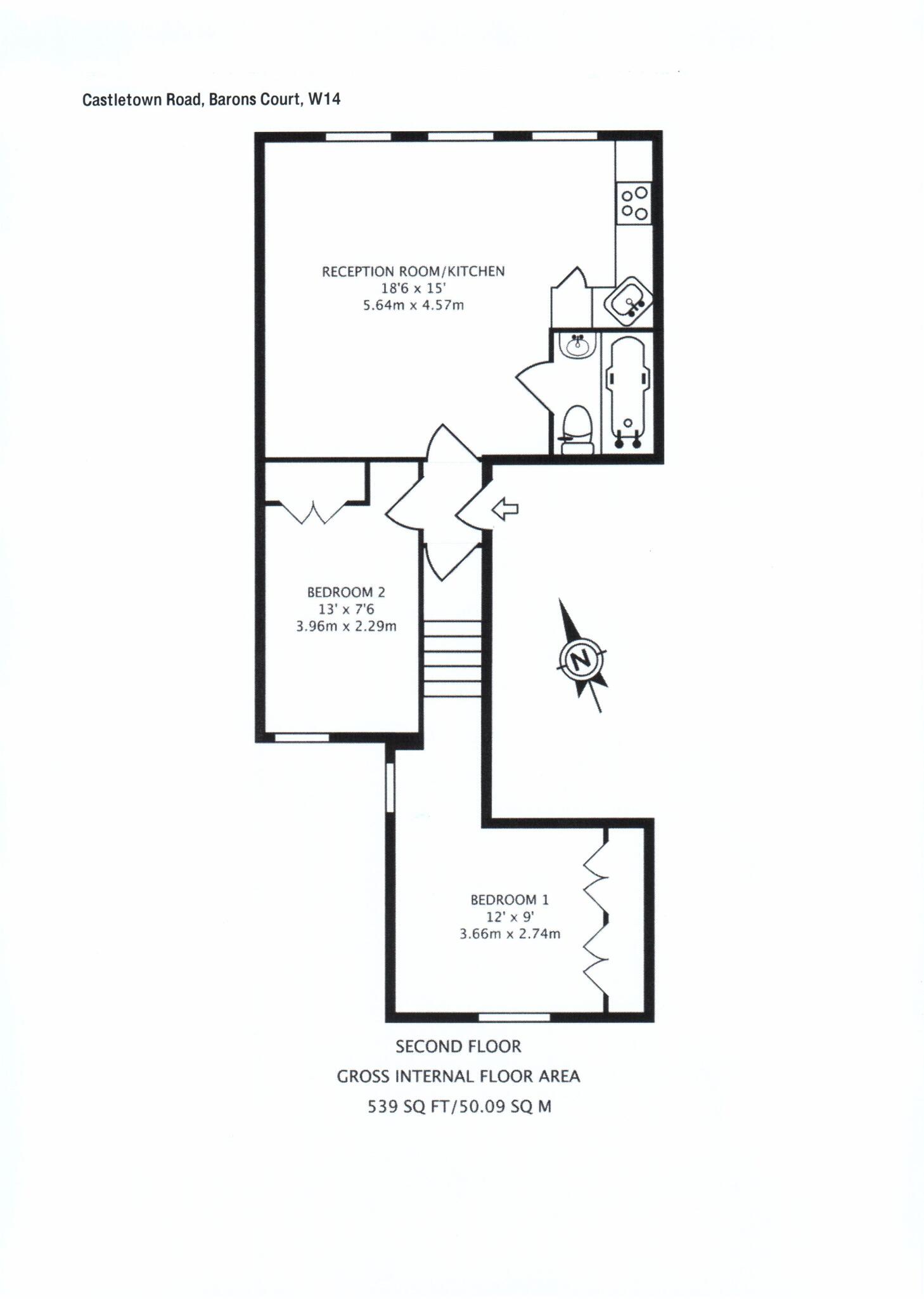 Castletown Road London W14 floorplan