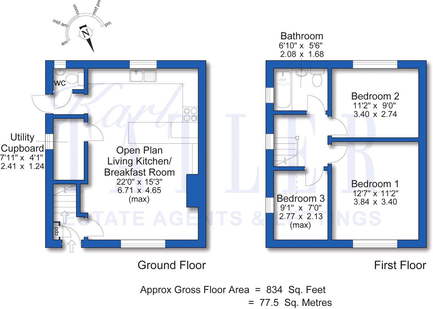 Puddington Lane, Puddington, Neston floorplan