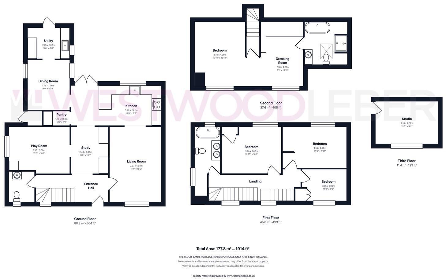 Fanshaws Lane, Brickendon, Hertford floorplan
