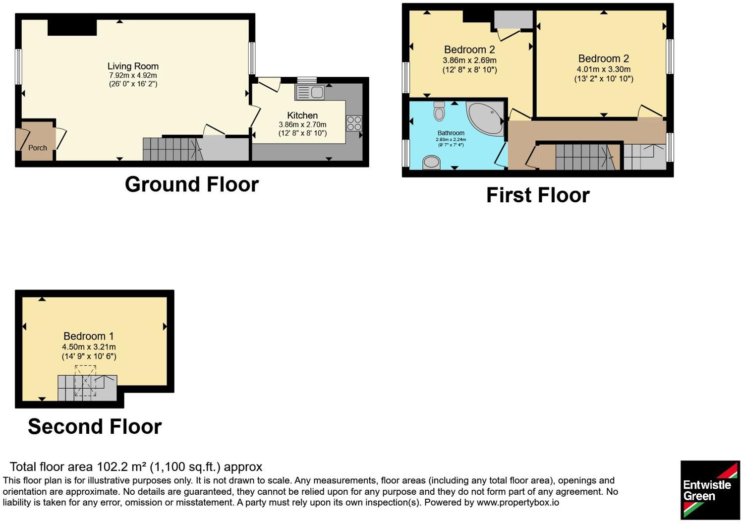 Skipton Road, Trawden, Colne, Lancashire, BB8 floorplan
