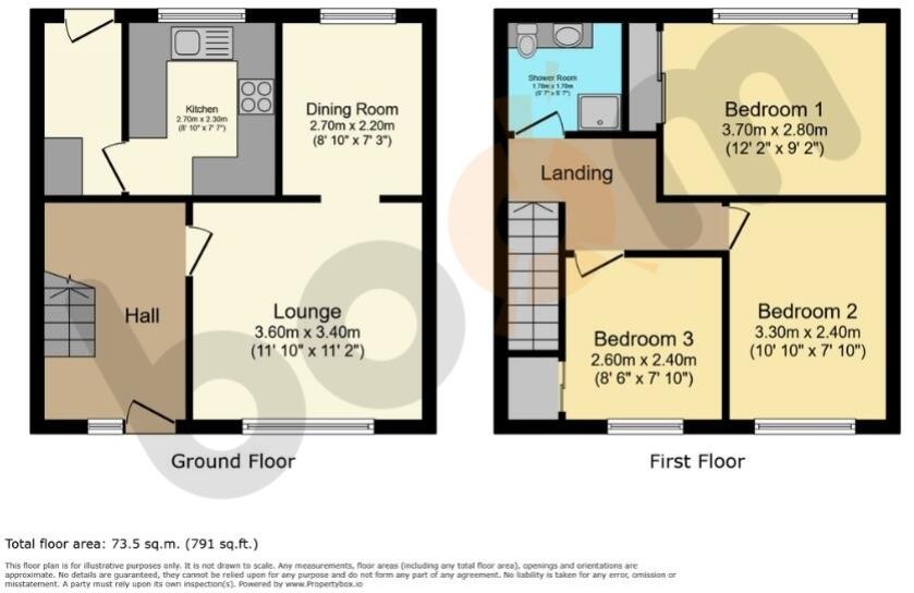 Knock Way, Paisley floorplan