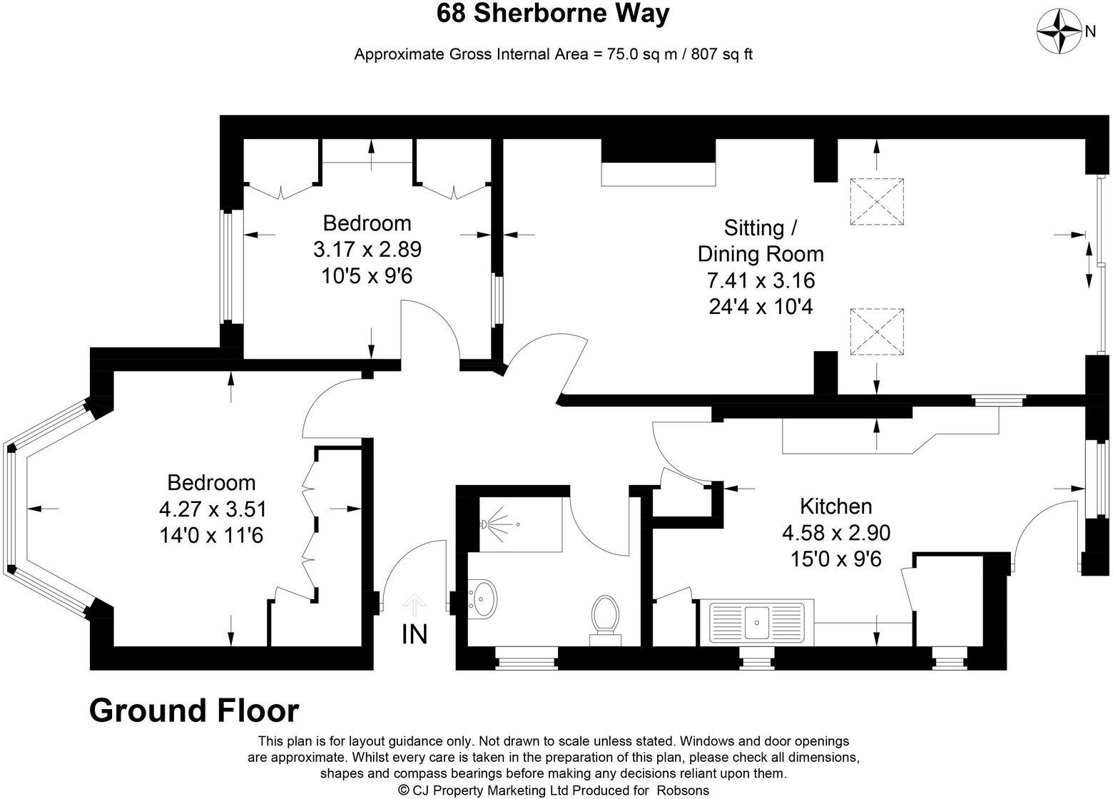 Sherborne Way, Croxley Green, Rickmansworth, WD3 floorplan