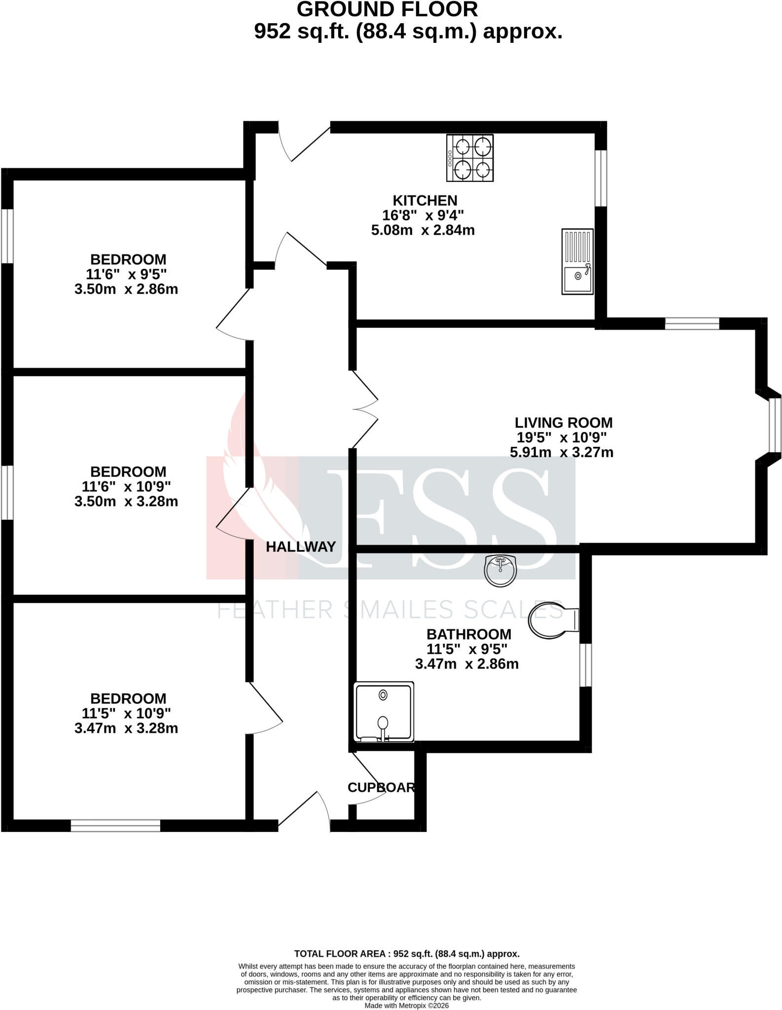 Leadhall Lane, Harrogate, North Yorkshire, HG2 floorplan