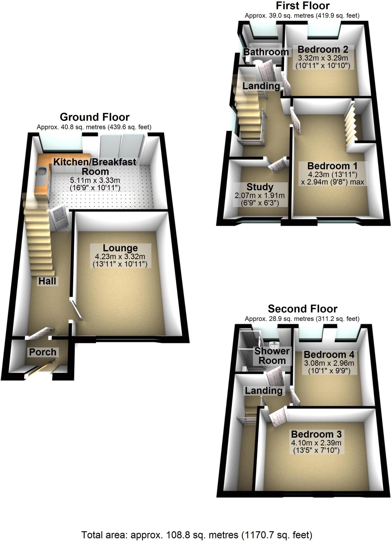 Malvern Close, Ipswich, Suffolk, IP3 floorplan