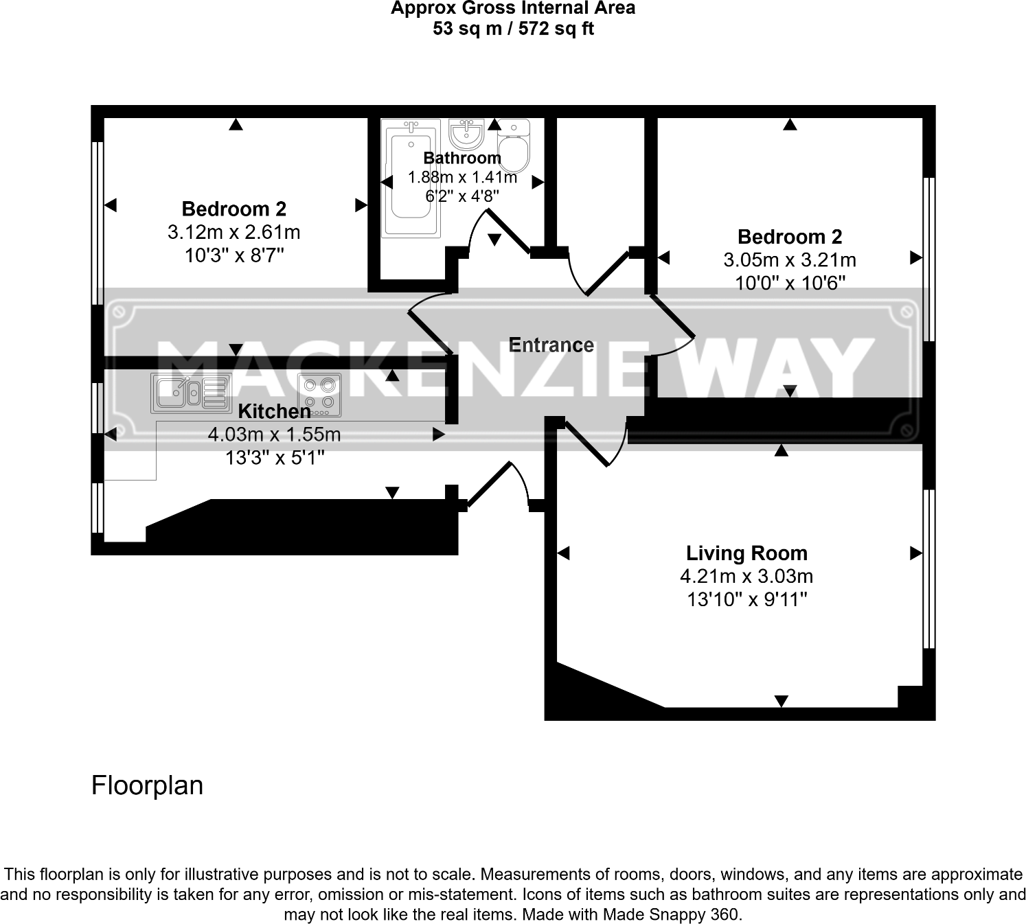 Main Road, Johnstone, Renfrewshire, PA5 floorplan