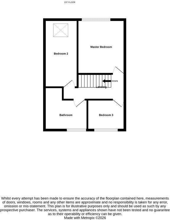 51 Woodside Road, Silsden, West Yorkshire, BD20 0BN floorplan