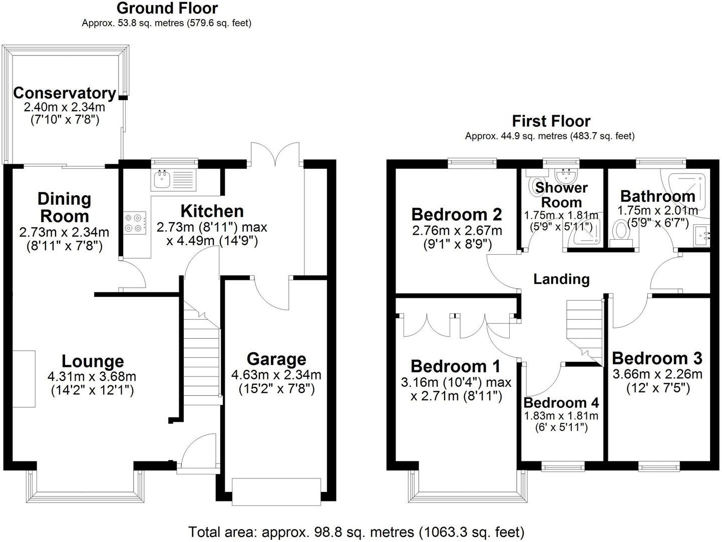 Whitesands Road, Lymm, WA13 9LF floorplan