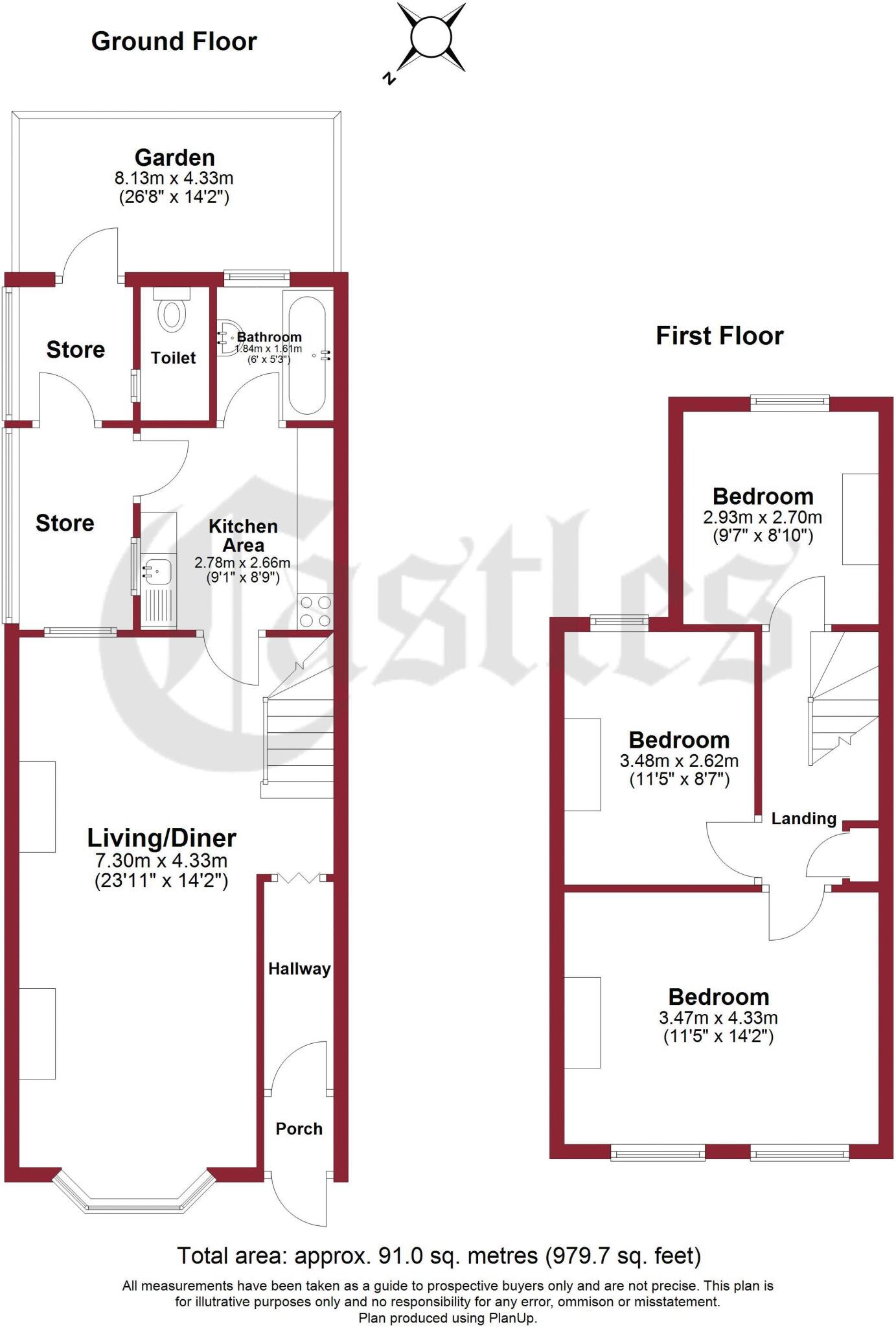 Clonmell Road, London floorplan