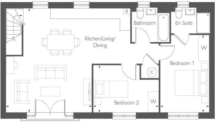 1 Du Maurier Lane,
Tattenhoe Park, 
Milton Keynes, Buckinghamshire,
MK4 4RF floorplan