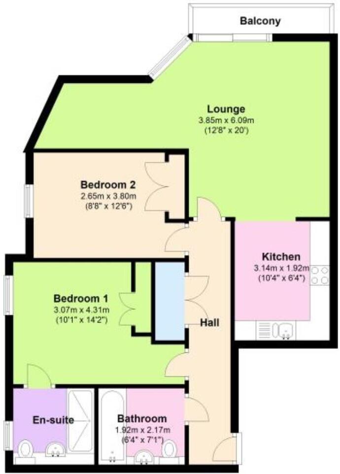 Maxim Tower, Mercury Gardens, Romford floorplan