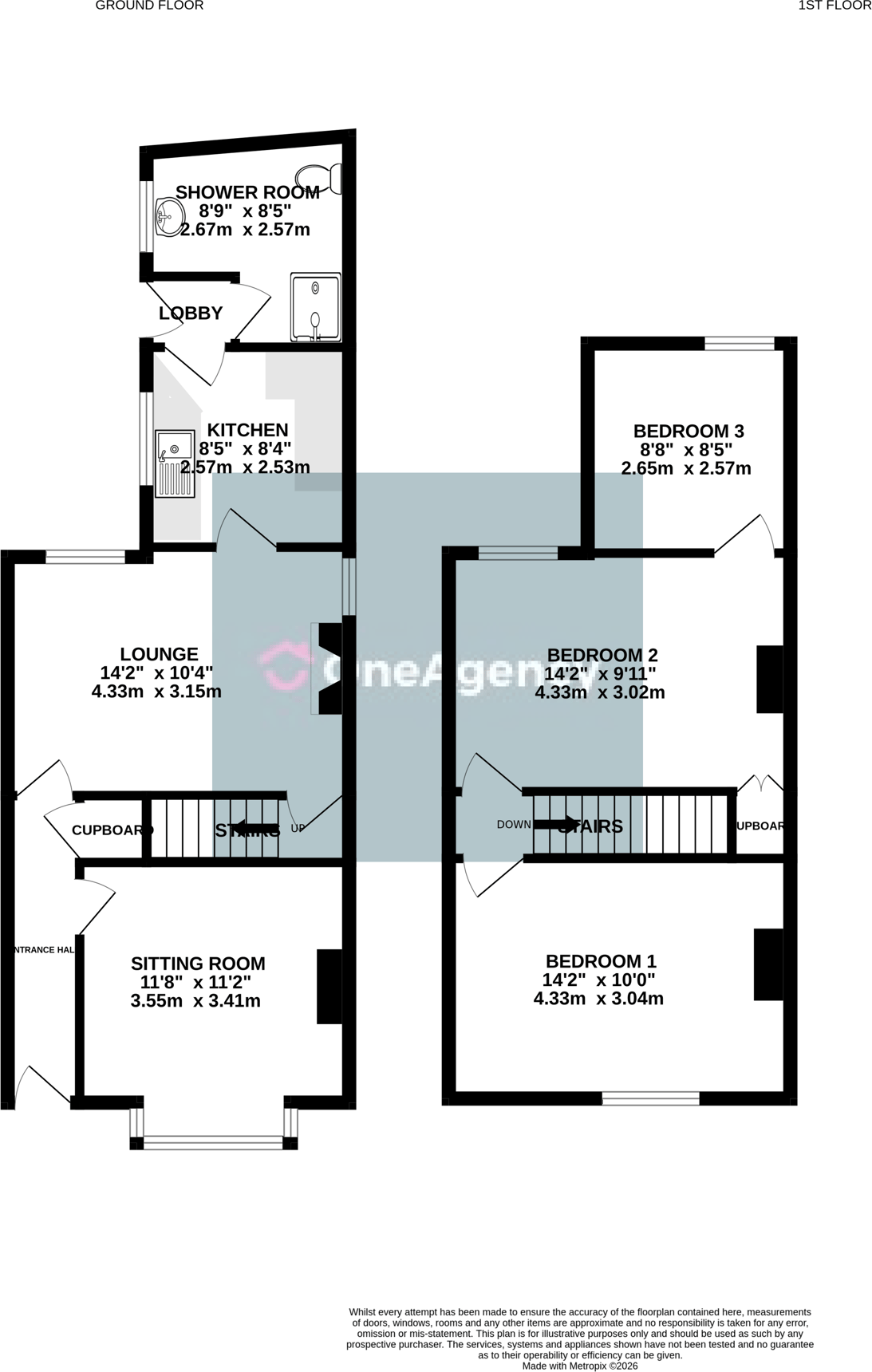North West Terrace, Smallthorne, Stoke-on-Trent, ST6 floorplan