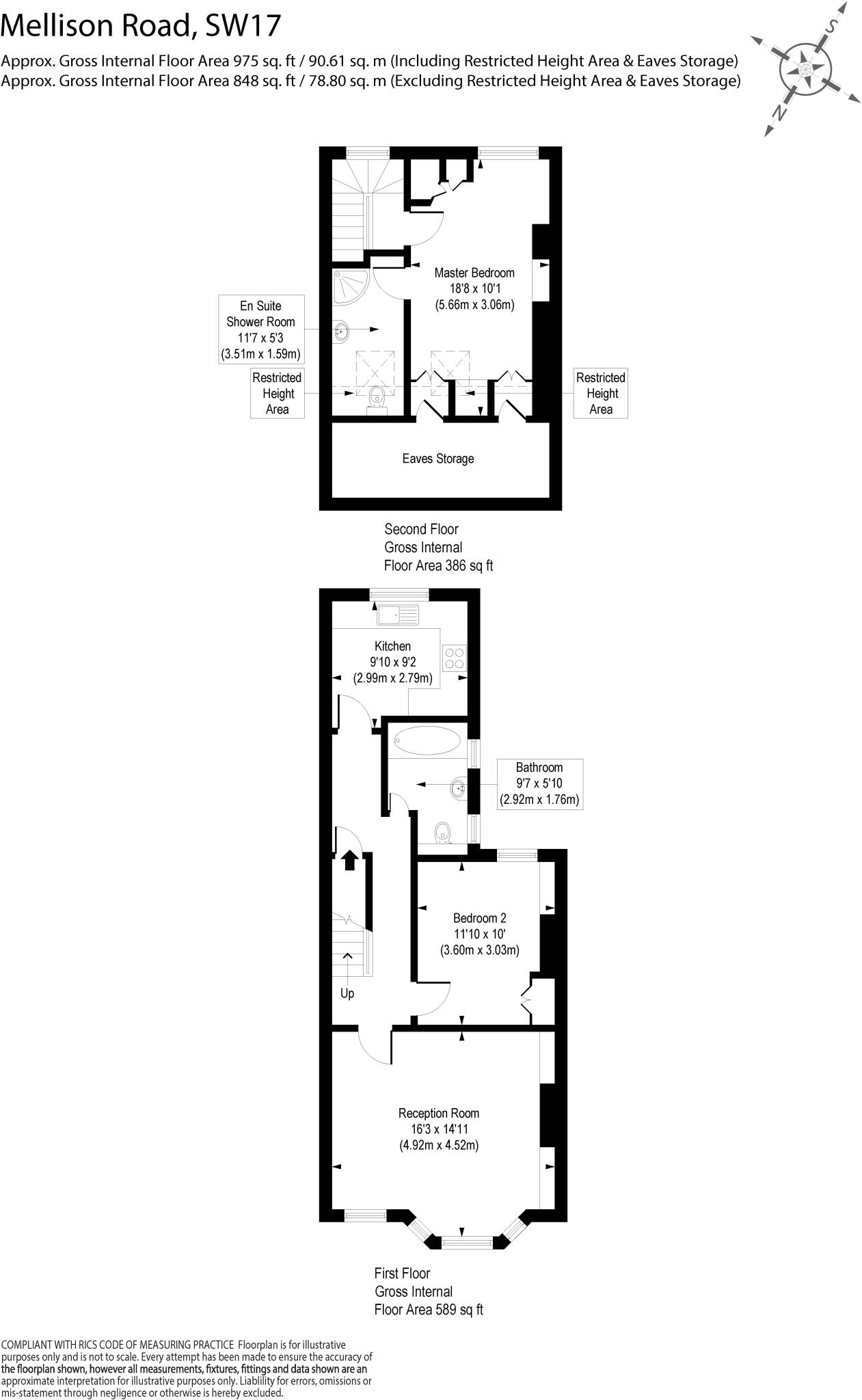 Mellison Road, London, SW17 floorplan