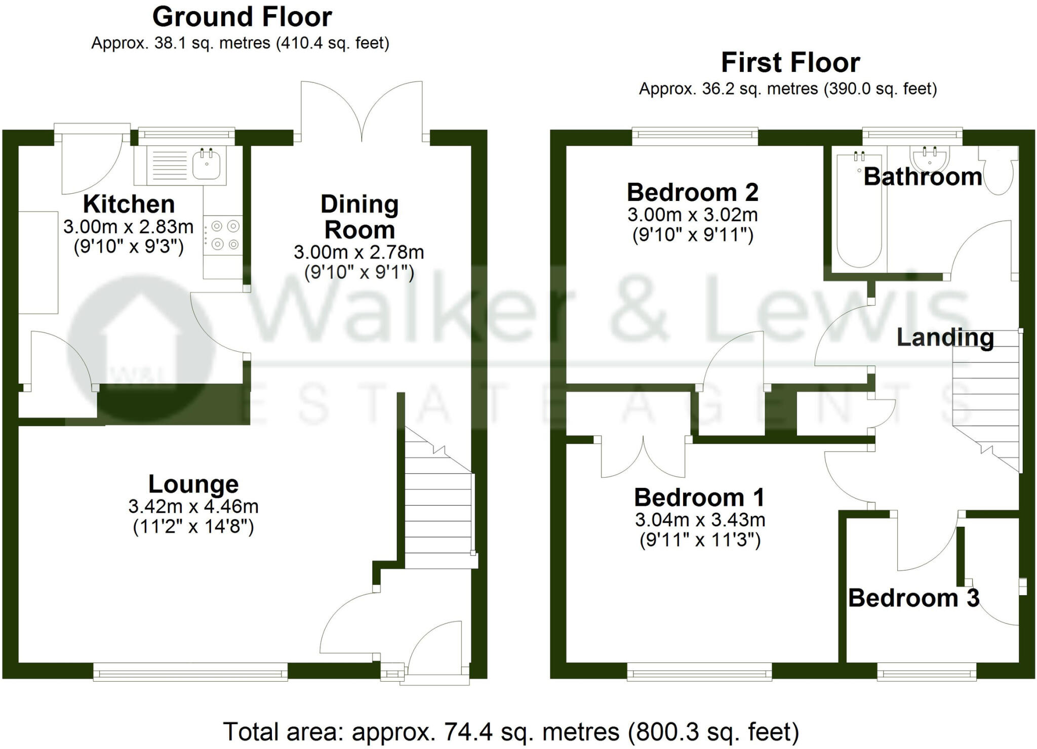 Marlborough Close, Llantwit Fardre, Pontypridd, Rhondda Cynon Taf floorplan