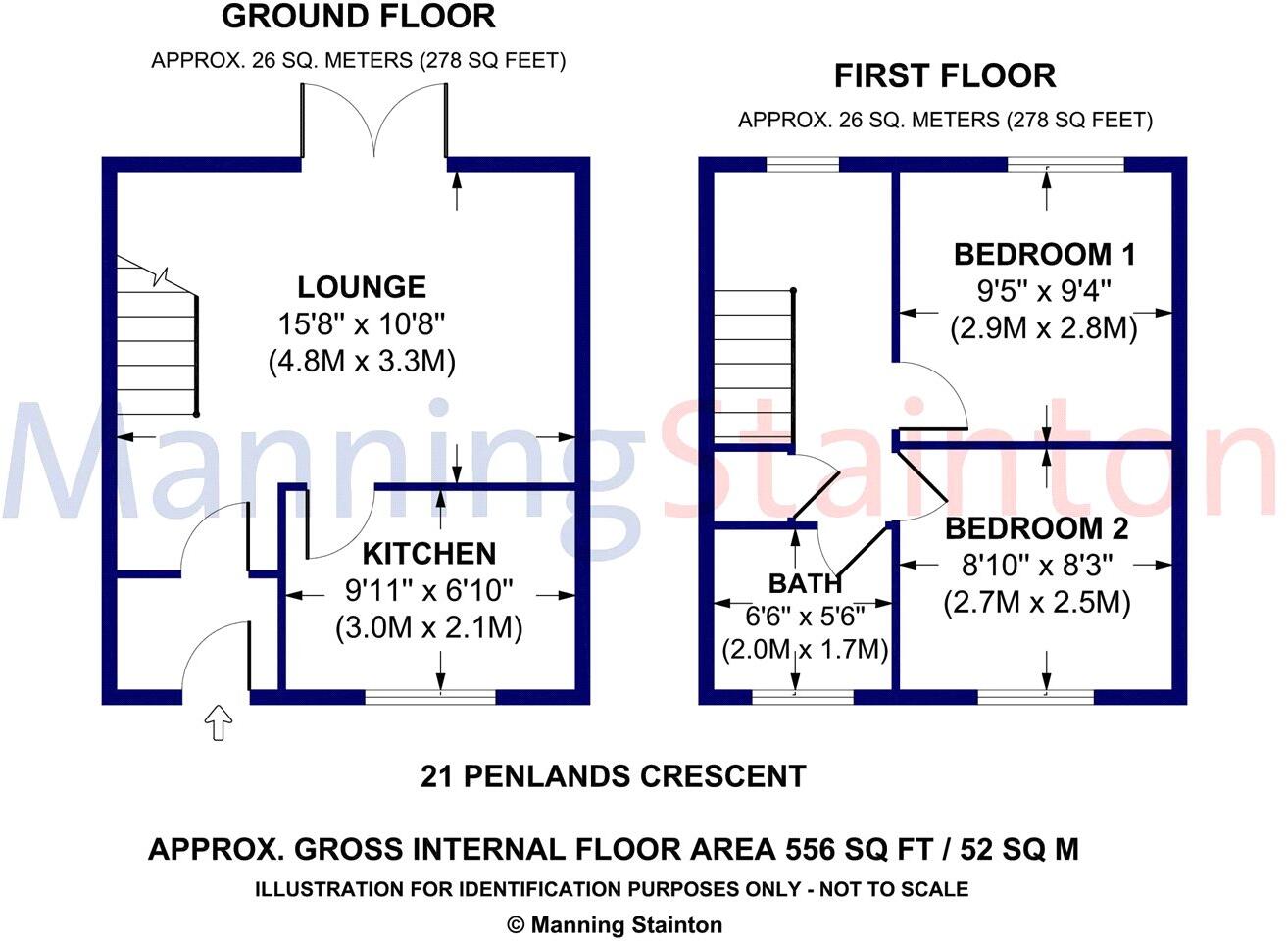 Penlands Crescent, Leeds, West Yorkshire floorplan