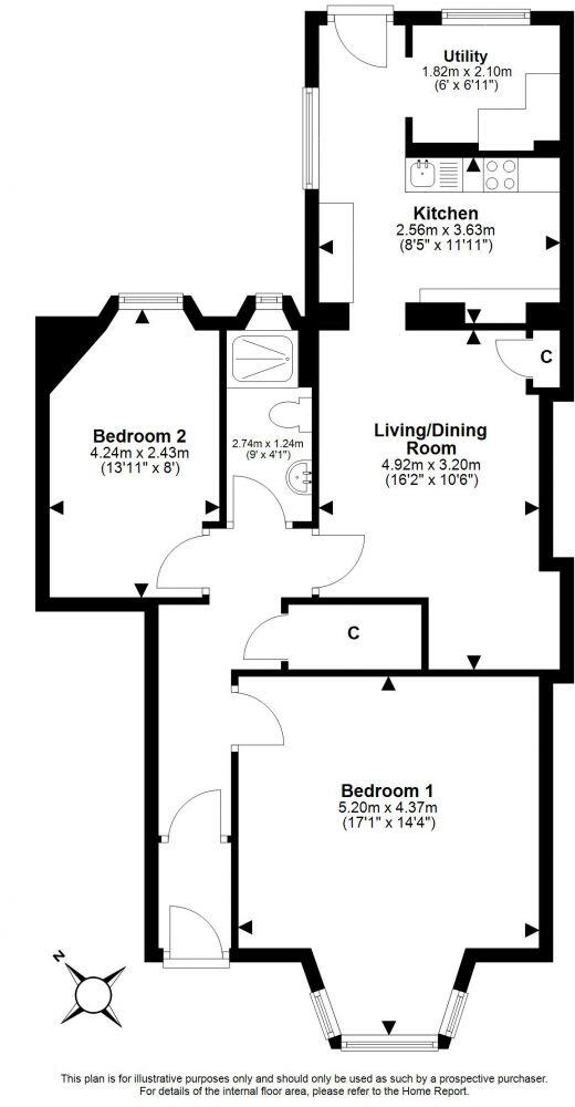 20 Ryehill Avenue, Leith, Edinburgh, EH6 8EU floorplan