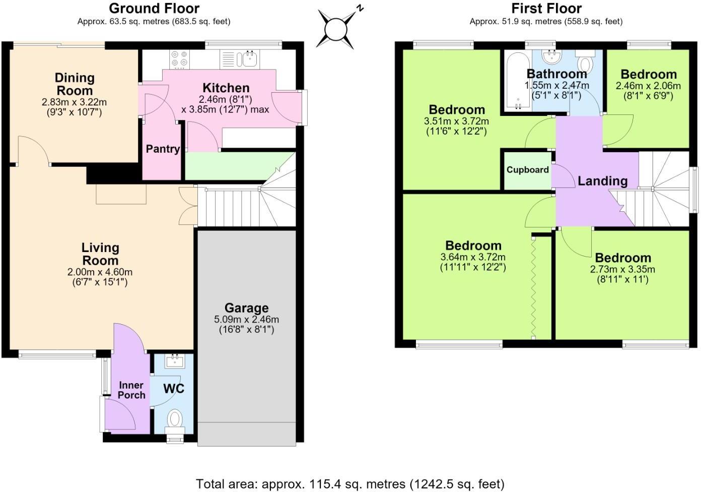 Churnet Close, Nottingham floorplan