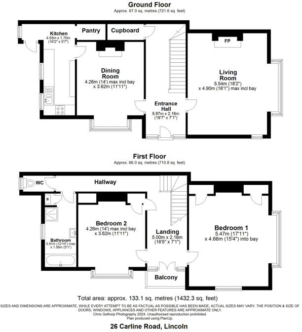 Carline Road, Lincoln, Lincolnshire, LN1 1HL floorplan