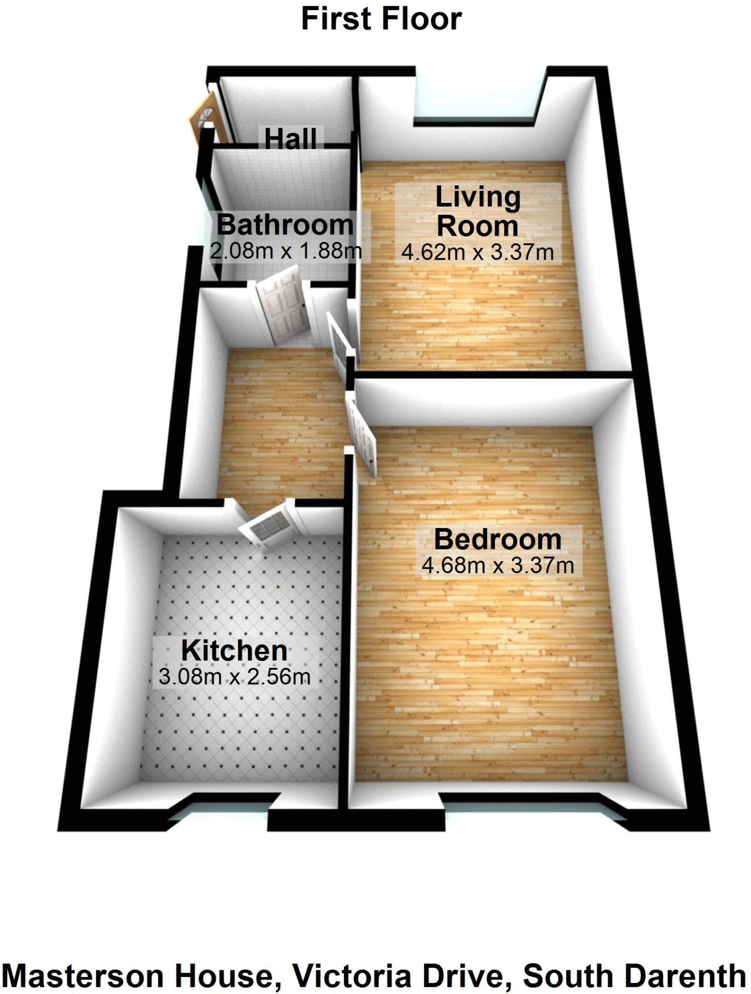 Masterson House, Victoria Drive, Southdowns Retirement Village, South Darenth floorplan