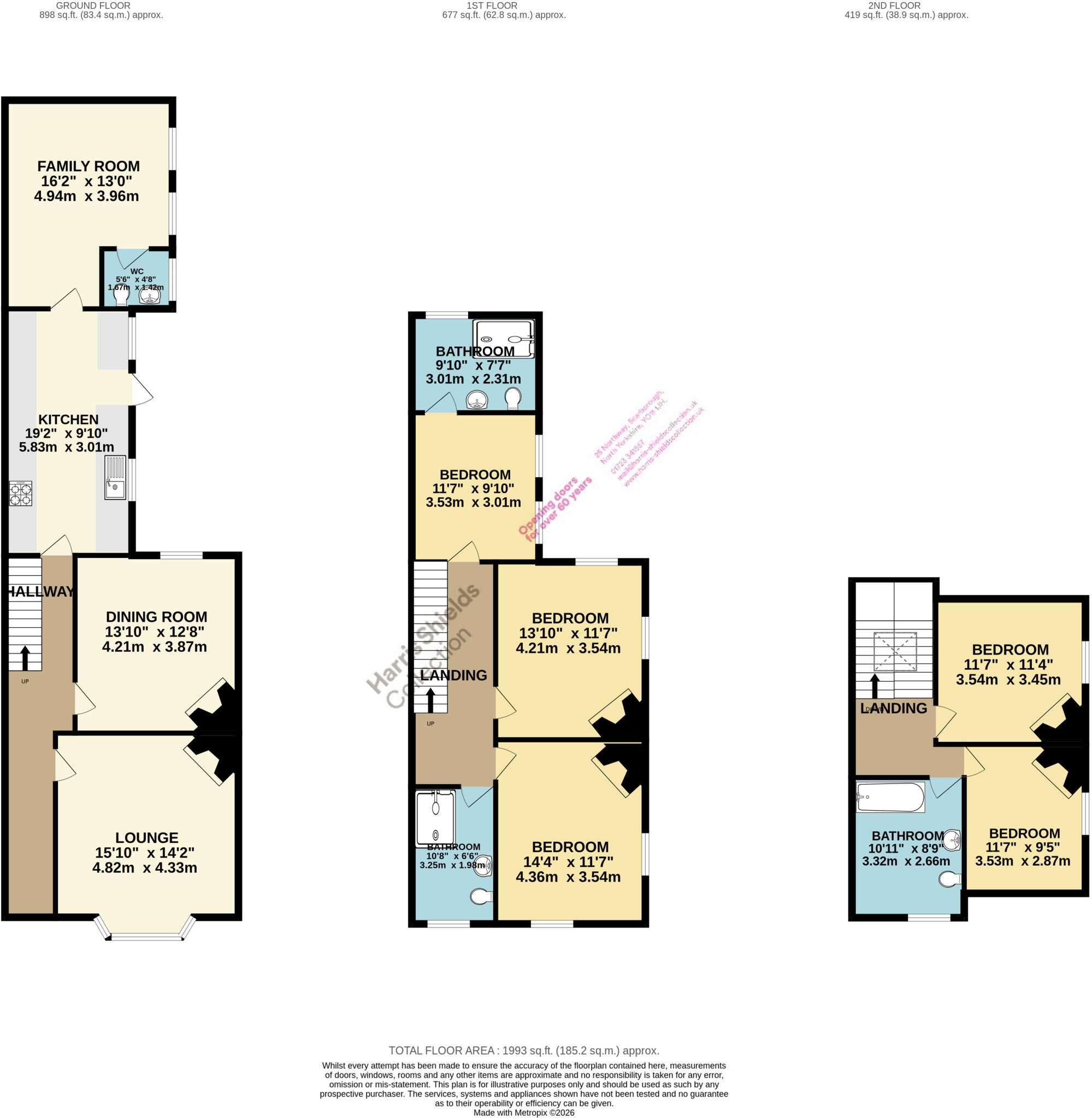 North Marine Road, Scarborough, North Yorkshire, YO12 floorplan