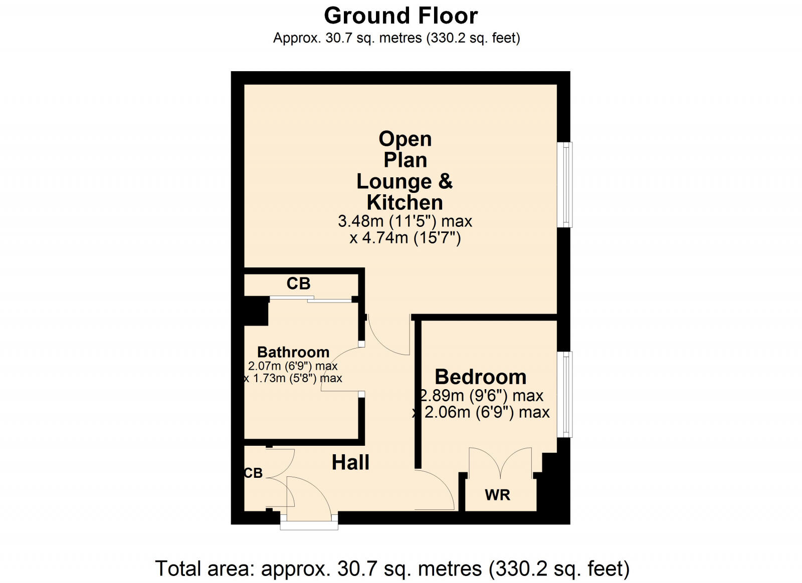 Coventry Close, Tewkesbury, GL20 floorplan