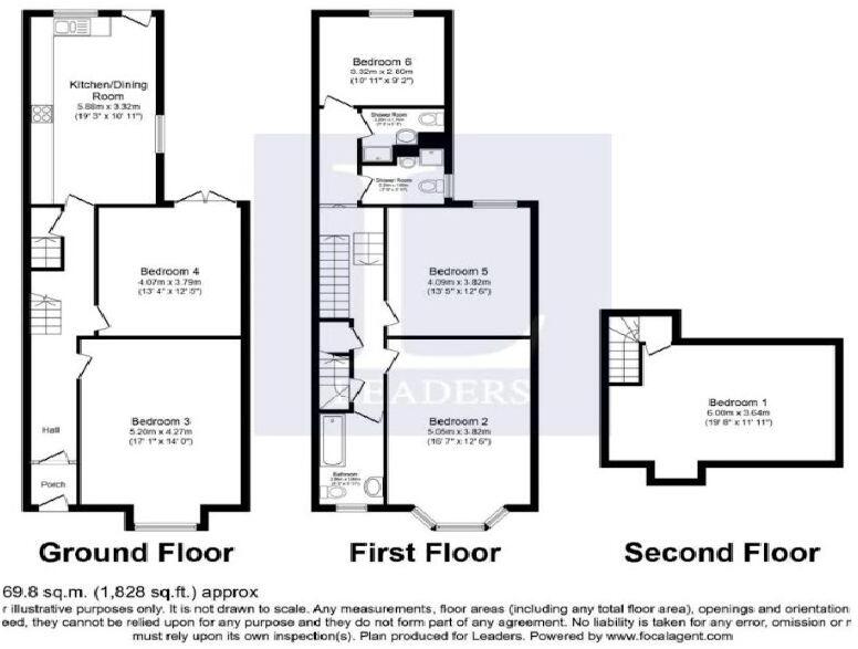 155 Burton Road, Derby DE23 6AB floorplan