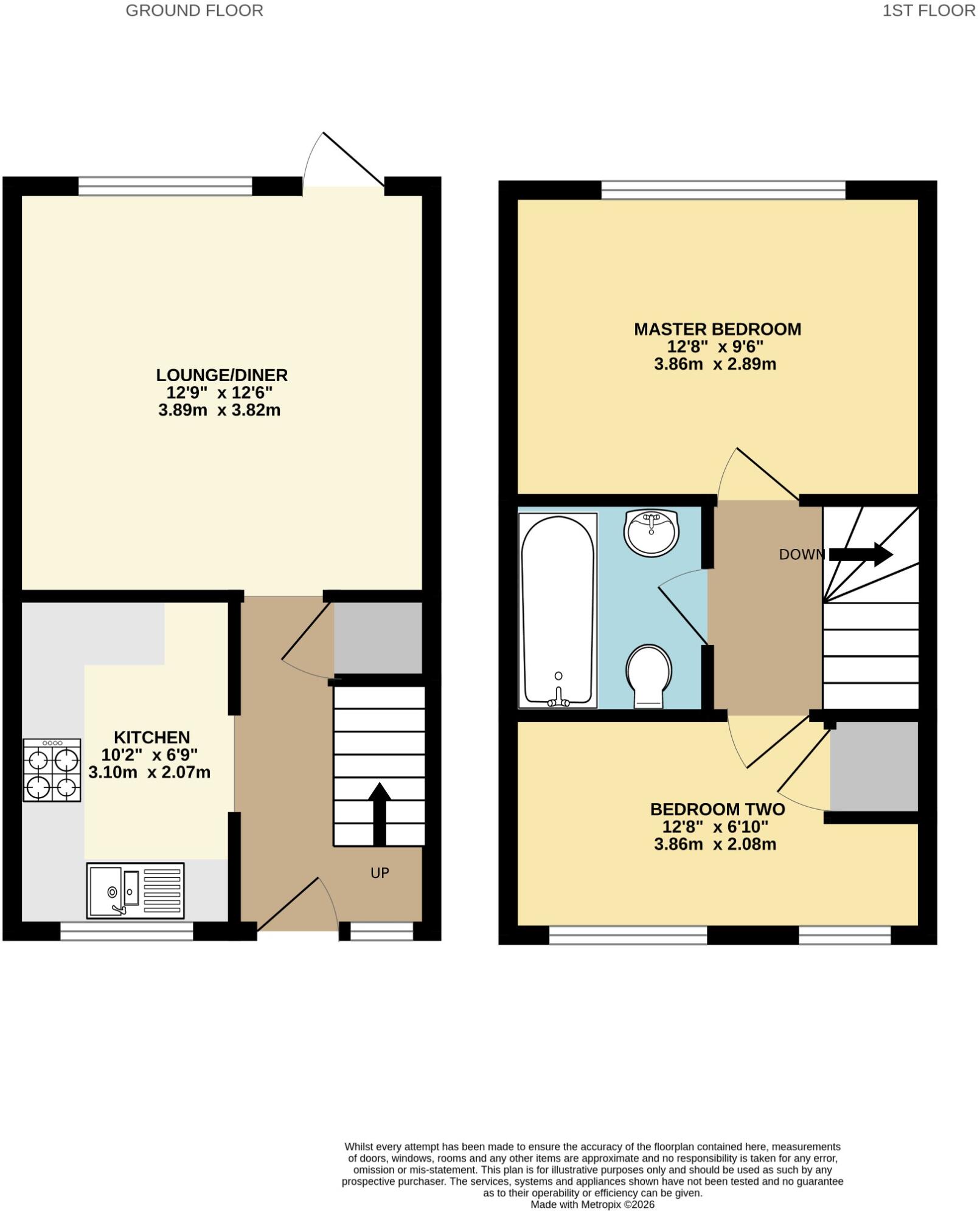 Townhill Park! No Forward Chain! Garage! floorplan