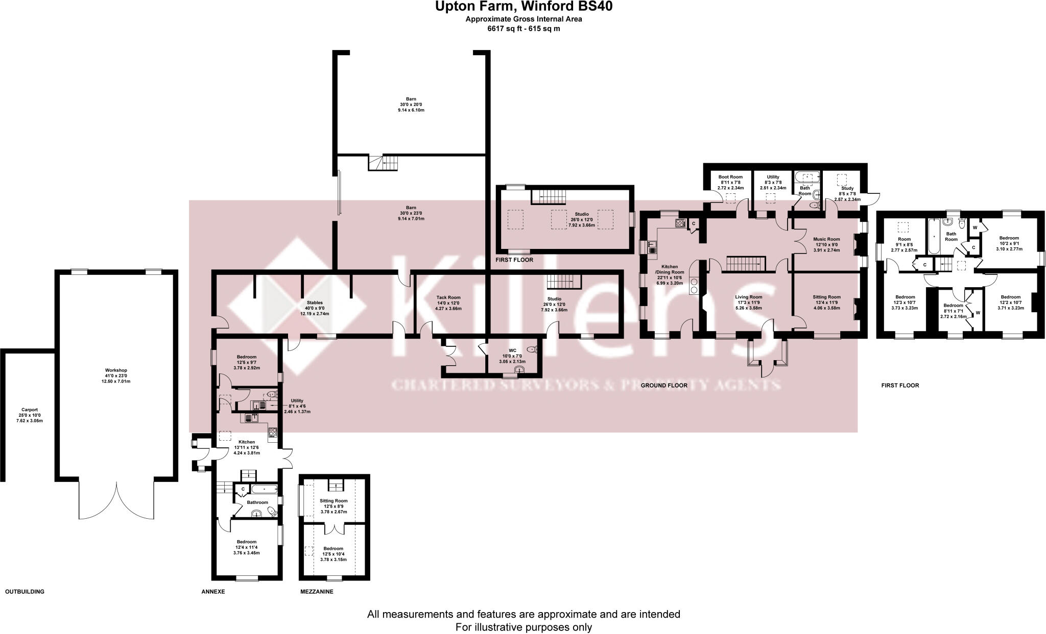 Farmhouse and Land, Upper Strode, Chew Stoke floorplan