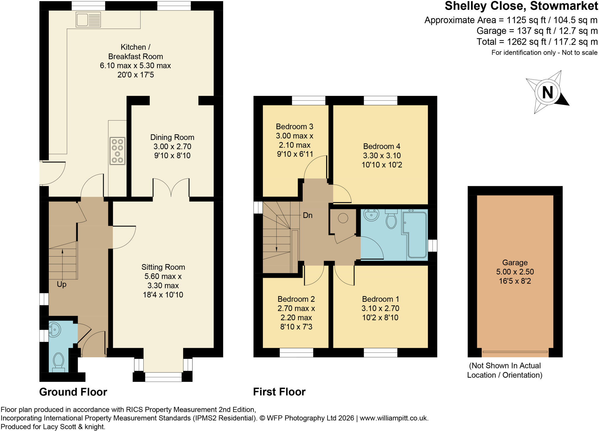 15, Shelley Close, Stowmarket, Suffolk, IP14 floorplan