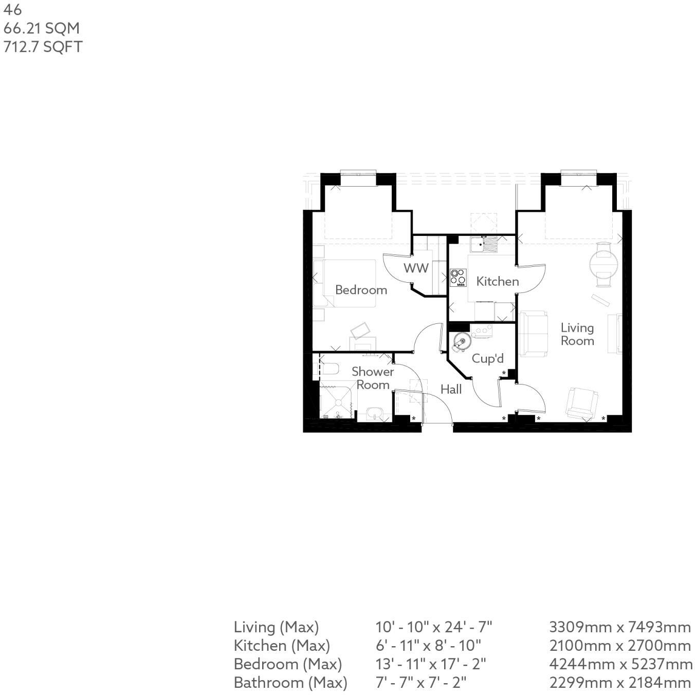 1 Teedon Lane,
Olney,
Buckinghamshire,
MK46 4FS floorplan