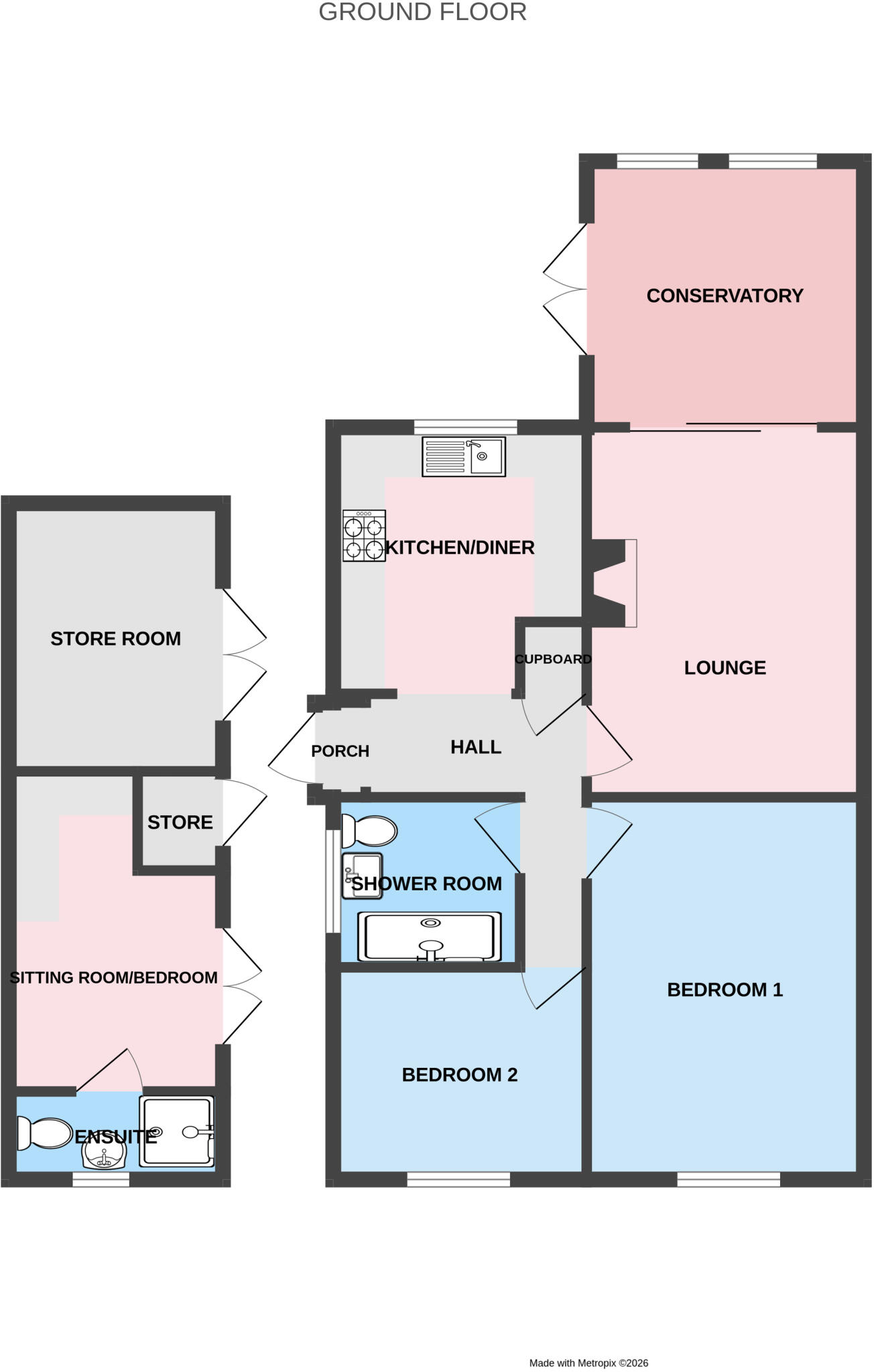 Athol Drive, St. Georges, Telford, Shropshire, TF2 floorplan