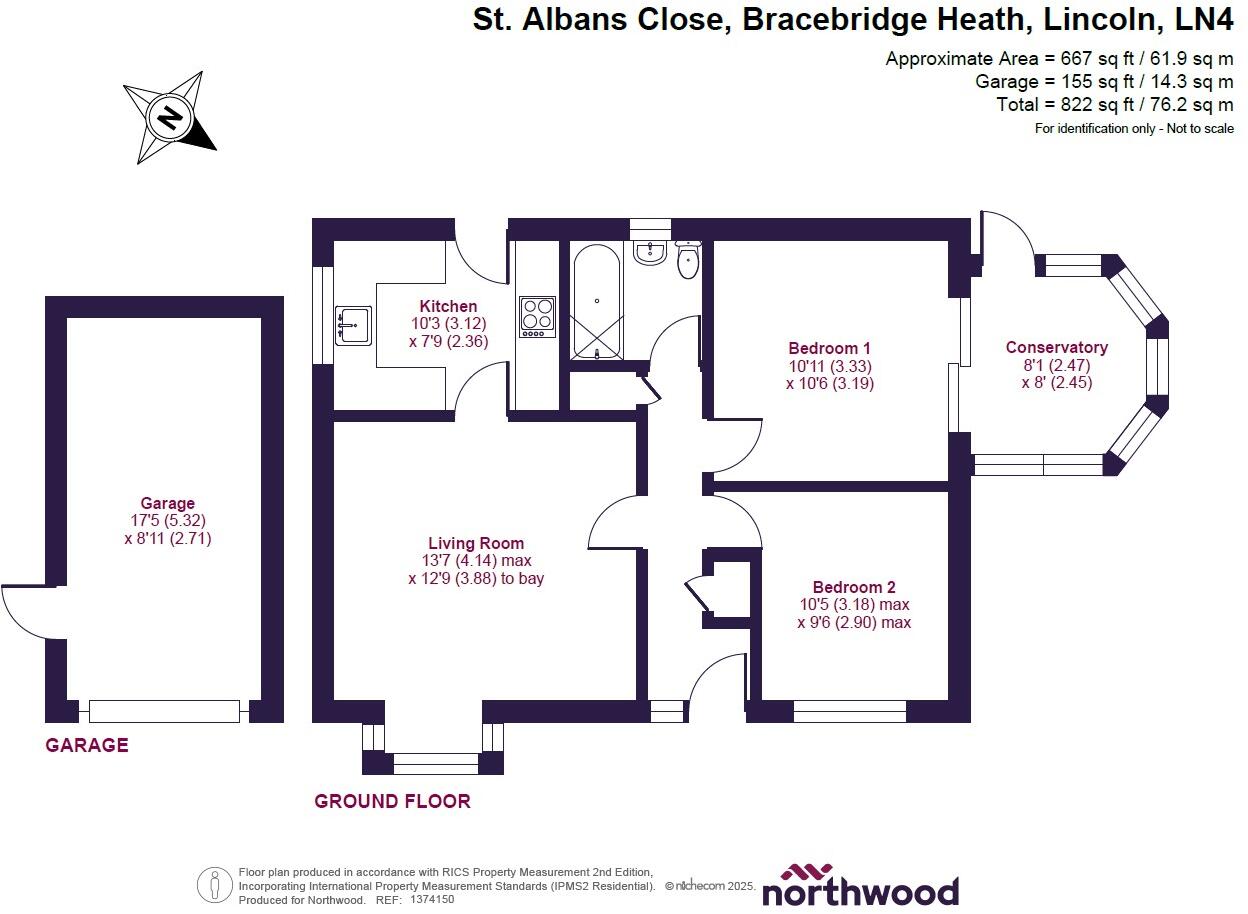 St. Albans Close, Bracebridge Heath, Lincoln, LN4 floorplan