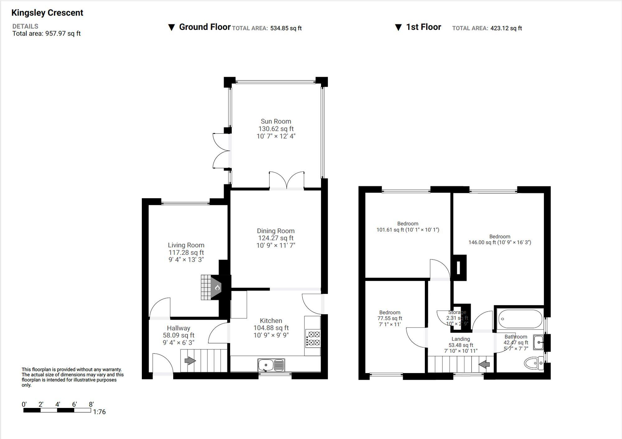 Kingsley Crescent, Stonebroom, DE55 floorplan