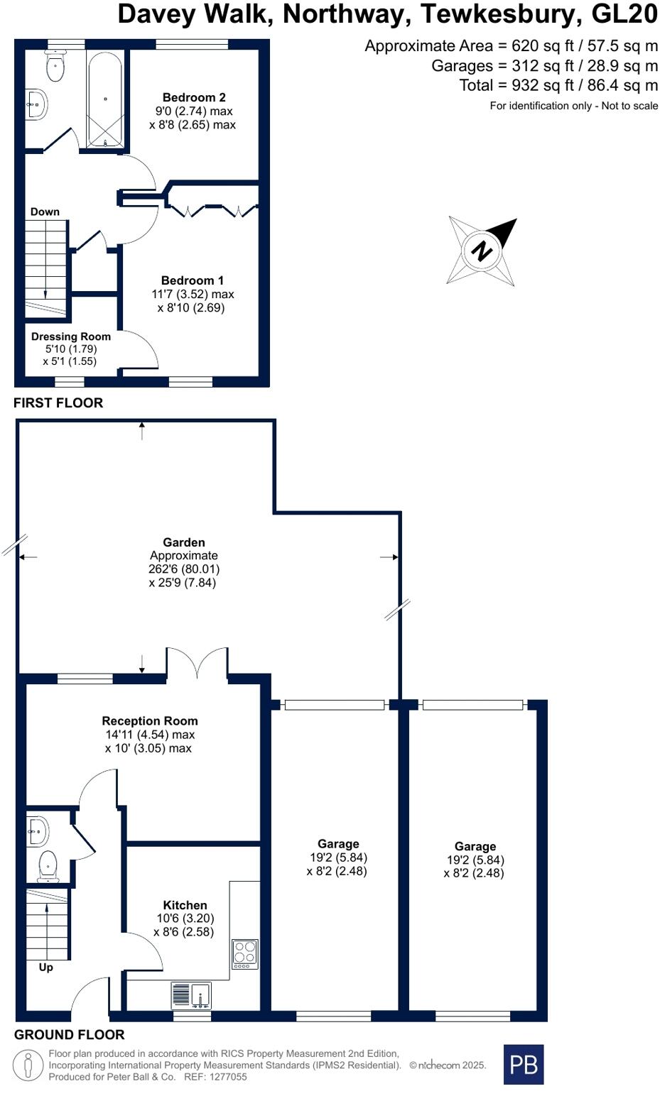 Davey Walk, Northway, Tewkesbury floorplan