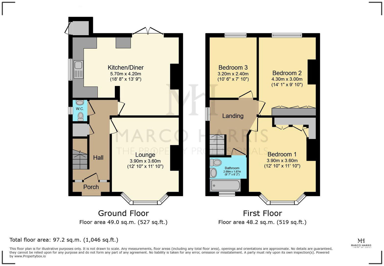 Garfield Road, Southampton, Hampshire, SO19 floorplan