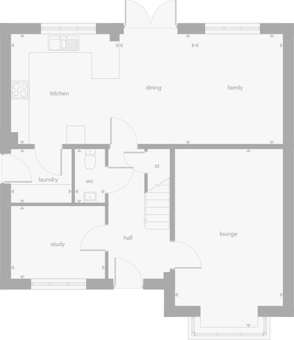 Waverley Drive, Wellingborough, Northamptonshire, 
NN8 1TA floorplan