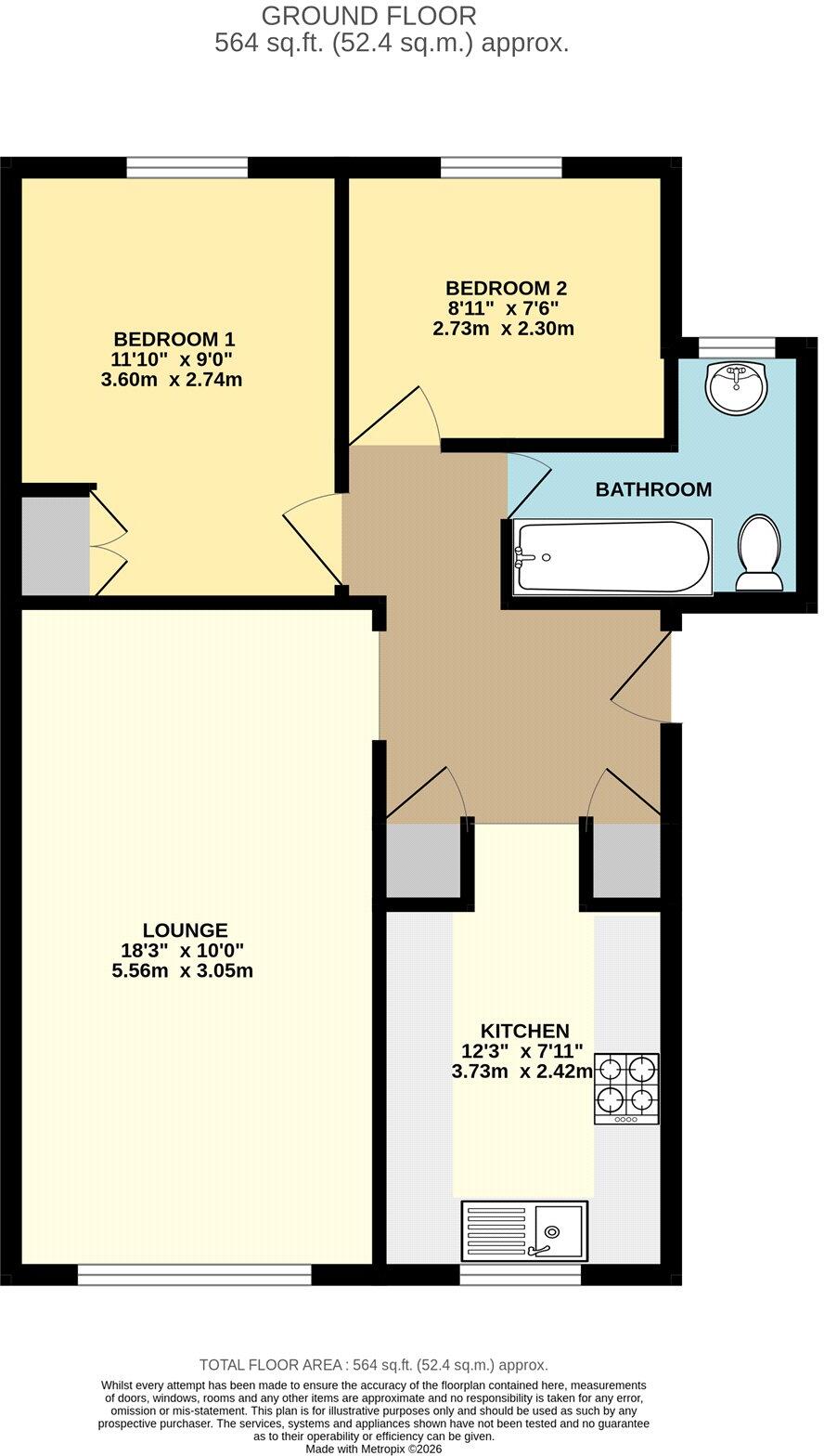 Thorgam Court, Grimsby, Lincolnshire, DN31 floorplan