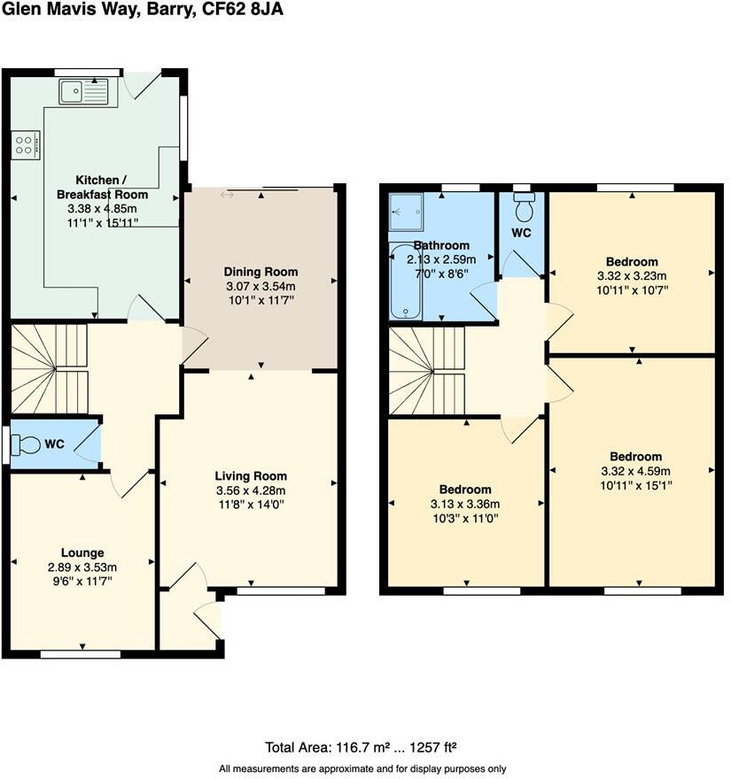 Glen Mavis Way, Barry floorplan