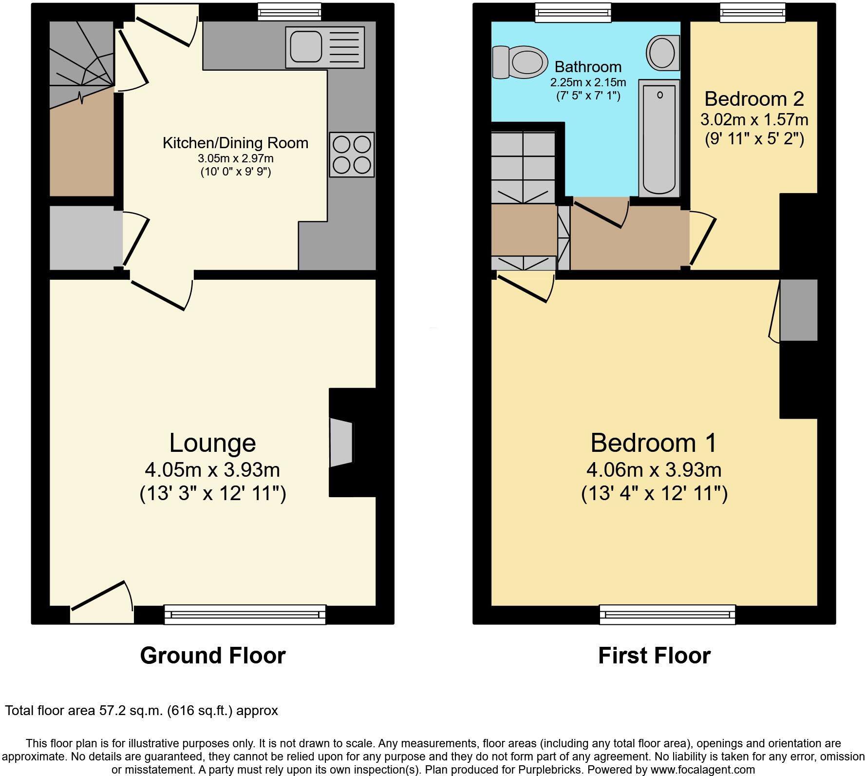 carlton street, Featherstone, WF7 floorplan